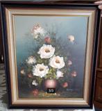 Schilderijen(2) "vaas met bloemen", Antiek en Kunst, Ophalen