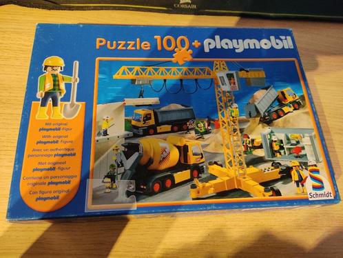 Playmobil Bouwplaats Puzzel (Schmidt) – 100 stukjes, Kinderen en Baby's, Speelgoed | Kinderpuzzels, Zo goed als nieuw, 2 tot 4 jaar