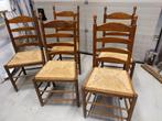 eiken stoelen 5 stuks, Comme neuf, Bois, Enlèvement ou Envoi