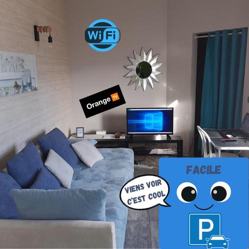 Studio Meublé 35m² - 3 Pièces+ Parking - Court moyen terme, Immo, Appartementen en Studio's te huur, Luik (stad), 20 tot 35 m²