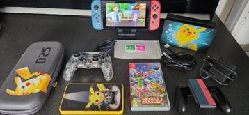 consoleswitch (v2) aangepaste Pokemon + game en garantie +++ beschikbaar voor biedingen