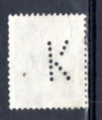 NEDERLAND : 1962 : Perfin &@  K  @& on Y.760 ( 4 c. )., Enlèvement ou Envoi, Après 1940, Affranchi