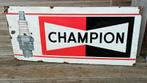 Emaille reclamebord Champion ca 1950, Reclamebord, Ophalen of Verzenden, Zo goed als nieuw
