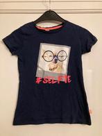 Donker blauwe t-shirt hondje - maat 134/140, Ophalen of Verzenden, Gebruikt, Meisje, Shirt of Longsleeve
