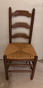 6 eetkamerstoelen, Huis en Inrichting, Stoelen, Ophalen, Gebruikt, Bruin, Rustiek