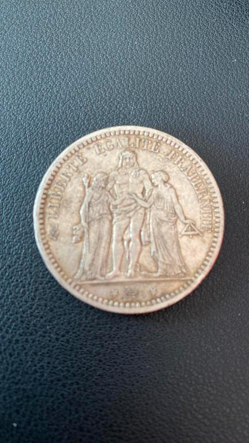 France 5f en argent 1875, Timbres & Monnaies, Monnaies | Europe | Monnaies non-euro, Enlèvement ou Envoi