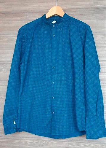 Blauw herenhemd met print, Springfield maat L, nieuw beschikbaar voor biedingen