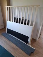 Bed 160cm breedte ZONDER MATRAS, Ophalen, Zo goed als nieuw, Wit