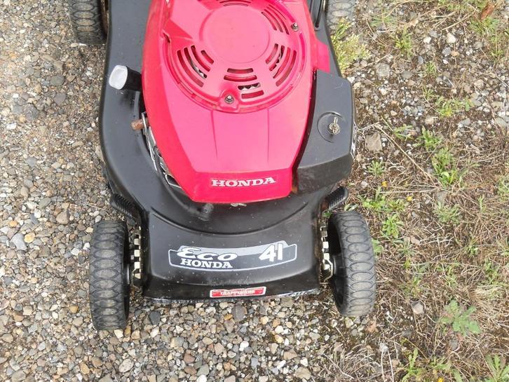 grasmachine honda eco 41, Tuin en Terras, Grasmaaiers, Gebruikt, Benzine-grasmaaier, 40 t/m 49 cm, Cirkelmaaier, Opvangbak, Versnellingen