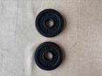 Lot de 2 disque en fonte Tunturi 1kg, Sport en Fitness, Fitnessmaterialen, Ophalen of Verzenden, Zo goed als nieuw