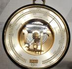 Baromètre circulaire mur. laiton BARIGO, Mvt. apparent,13 cm, Ophalen of Verzenden, Nieuw, Barometer