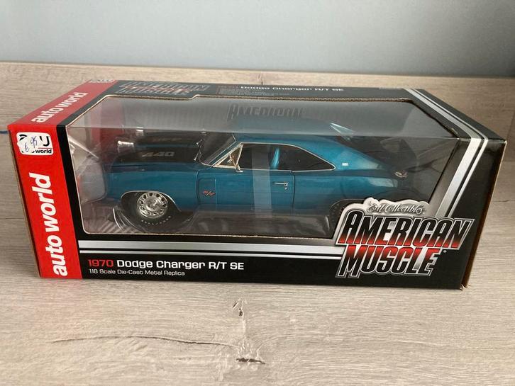 Autoworld American Muscle ‘70 Dodge Charger, Hobby & Loisirs créatifs, Voitures miniatures | 1:18, Comme neuf, Voiture, ERTL, Enlèvement ou Envoi