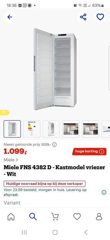 Congélateur à 7 tiroirs Miele., Enlèvement, Comme neuf