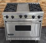 🔥 Cuisinière Viking de luxe en acier inoxydable de 90 cm, f, Comme neuf, 5 zones de cuisson ou plus, Classe énergétique A ou plus économe