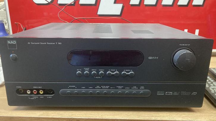 NAD T763 Surround Sound Receiver, Audio, Tv en Foto, Versterkers en Ontvangers, Gebruikt, Stereo, 60 tot 120 watt, Overige merken