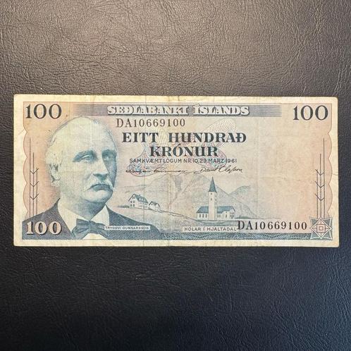 IJsland - 100 Kronur 1974 - P 44a - F/VF - 855, Postzegels en Munten, Bankbiljetten | Oceanië, Los biljet, Ophalen of Verzenden