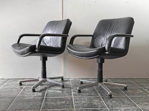 vintage Artifort design bureaustoelen, Huis en Inrichting, Bureaustoelen, Gebruikt, Bureaustoel, Zwart, Ophalen of Verzenden