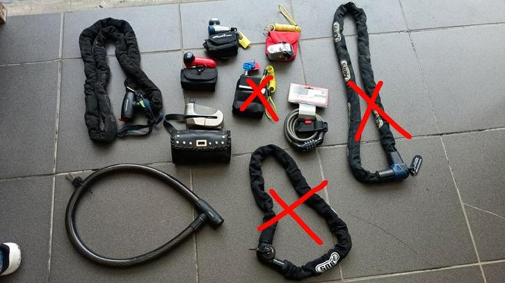 Verschillende kwaliteits sloten moto's, Motoren, Accessoires | Sloten, Zo goed als nieuw, Ophalen