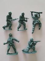 Lot de 5 soldats en plastique Vintage Lotje, fabriqués en Ch, Collections, Jouets miniatures, Utilisé, Enlèvement ou Envoi