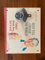 Houten decoratie plaat, Ophalen of Verzenden, Nieuw, Reclamebord, Plaat of Schild