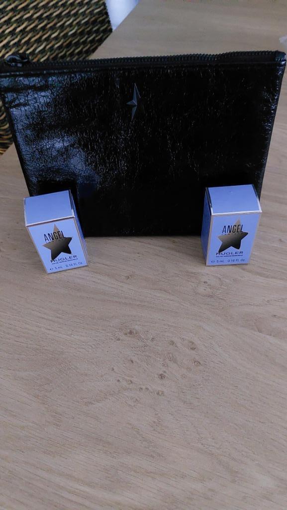 Miniatures de parfum ANGEL FANTASM MUGLER + trousse MUGLER, Verzamelen, Parfumverzamelingen, Nieuw, Miniatuur, Gevuld, Ophalen