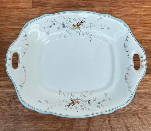 Schaal van P.Regout&C°met decor ‘vogelzang’, Antiek en Kunst, Antiek | Schalen, Ophalen of Verzenden