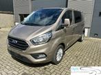 Ford Transit Custom 2.0TDCI L2 H1 DUBCABINE/2X SCHUIFDEUR/17, Auto's, Bestelwagens en Lichte vracht, Stof, Zwart, 4 cilinders