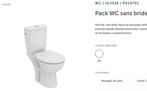 Pack WC sans bride à poser, Enlèvement, Neuf, Toilettes