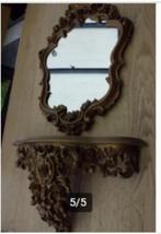 SPIEGELSET VINTAGE / SPIEGEL MET CONSOLE, Huis en Inrichting, Woonaccessoires | Spiegels, Ophalen