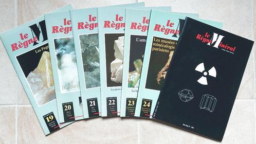 Revue Le Règne Minéral année 1998 n° 19 à 24 + hors série IV, Collections, Minéraux & Fossiles, Minéral, Enlèvement ou Envoi