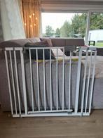 Traphek wit met 2 verlengstukken, Kinderen en Baby's, Traphekjes, Ophalen, Gebruikt, Metaal of IJzer, Klemhekje