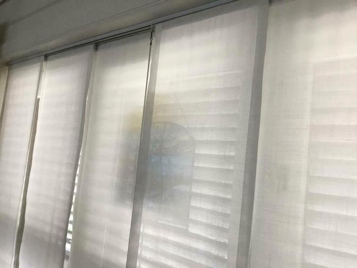 Gordijnen, Huis en Inrichting, Stoffering | Gordijnen en Lamellen, Gebruikt, Crème, Ophalen