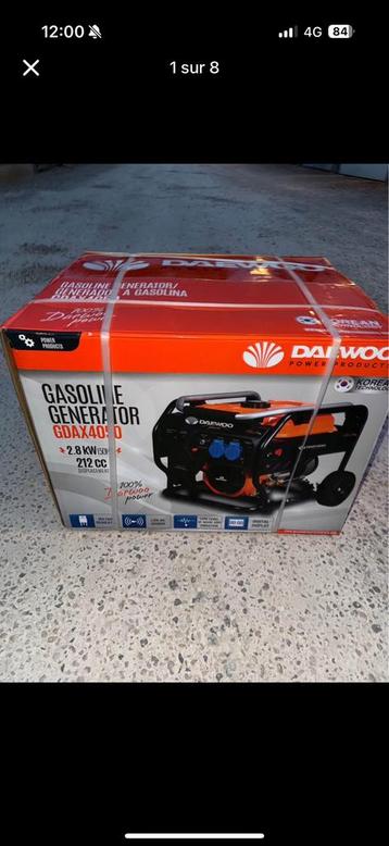GENERATEUR DAEWOO GDAX4050 NEUF DOIT PARTIR VITE, Bricolage & Construction, Générateurs, Enlèvement, Neuf