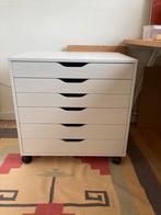Ikea Alex Ladeblok op wielen Wit 67 x 66 x 48cm, Huis en Inrichting, Ophalen, Gebruikt, 5 laden of meer, 50 tot 100 cm
