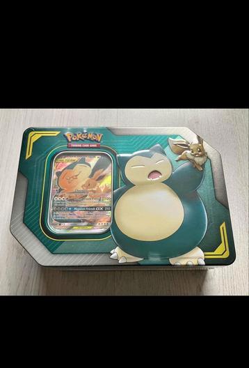 Pokemon Tag Team Tins: Eevee & Snorlax GX Tin 2019 GESEALD disponible aux enchères