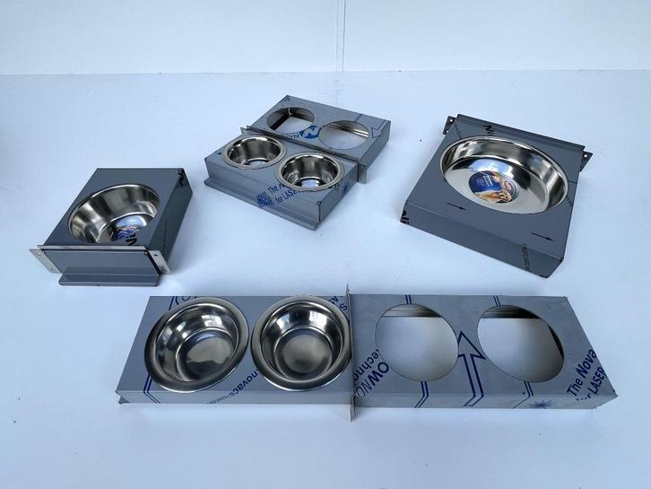 Voederplateau's & badschalen, Dieren en Toebehoren, Vogels | Hokken en Kooien, Nieuw, Volière, Aluminium, Ophalen