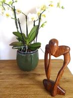 Penseur. Statue abstraite en bois. Sculpté main, XXe siècle, Enlèvement ou Envoi