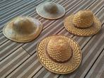 Quatre chapeaux paille, Vêtements | Femmes, Chapeaux & Casquettes, Pas de marque, Enlèvement ou Envoi, 58 cm (L, 7¼ pouces) ou plus