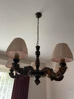 Luster hout, Huis en Inrichting, Lampen | Kroonluchters, Ophalen, Zo goed als nieuw, Hout