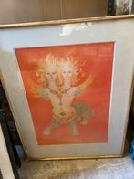 Draak met het hoofd van een tweeling door Leonor Fini, Antiek en Kunst, Ophalen of Verzenden