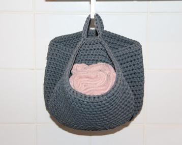 Paniers gris crochetés à la main IKEA série Nordrana  beschikbaar voor biedingen