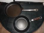 2 PANNEN VOOR INDUCTIE, Huis en Inrichting, Keuken | Potten en Pannen, Ophalen of Verzenden, Zo goed als nieuw, Koekenpan of Braadpan