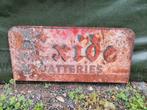 Reclame bord antiek exide batteries, Ophalen, Zo goed als nieuw