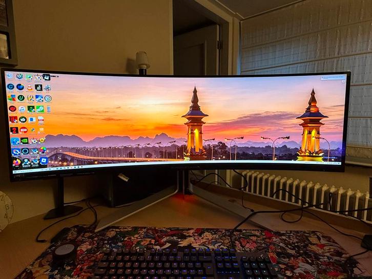 Porsche Design | AOC Agon Pro PD49 240hz 49 inch 0.03ms oled, Computers en Software, Monitoren, Zo goed als nieuw, DisplayPort