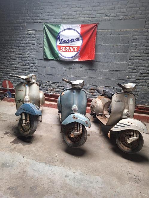 3 Vespas Sprint Veloce te restaureren (zonder papieren), Motoren, Onderdelen | Oldtimers, Gebruikt, Ophalen