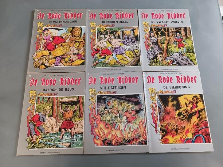 Rode Ridder 6x grijze versies, 1ste druk heruitgave, zgan, Boeken, Stripverhalen, Zo goed als nieuw, Meerdere stripboeken, Ophalen of Verzenden