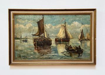 Oil painting. Signed Ch. Dehoy, 1890 beschikbaar voor biedingen