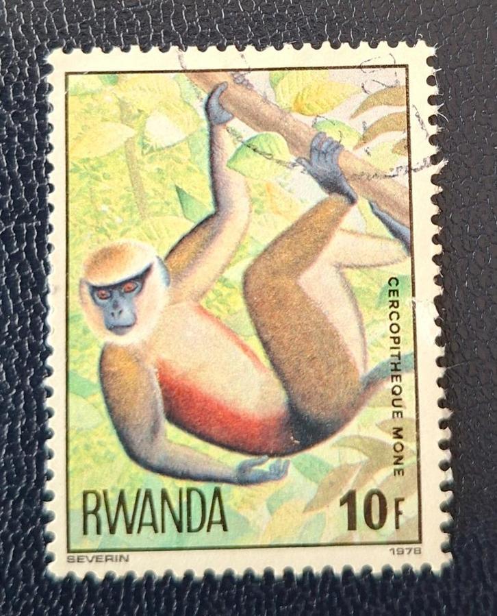 Postzegel Rwanda OBP 863, Postzegels en Munten, Postzegels | Afrika, Gestempeld, Ophalen of Verzenden