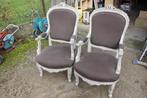2 fauteuils de style Louis XV, Moins de 75 cm, Enlèvement, Utilisé, 50 à 75 cm