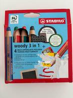 Stabilo Woody 3 In 1 + Slijper + Reinigingsdoekje 4 Stuks, Ophalen, Zo goed als nieuw